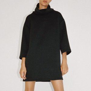 Zara Black Ottoman Knit Dress 